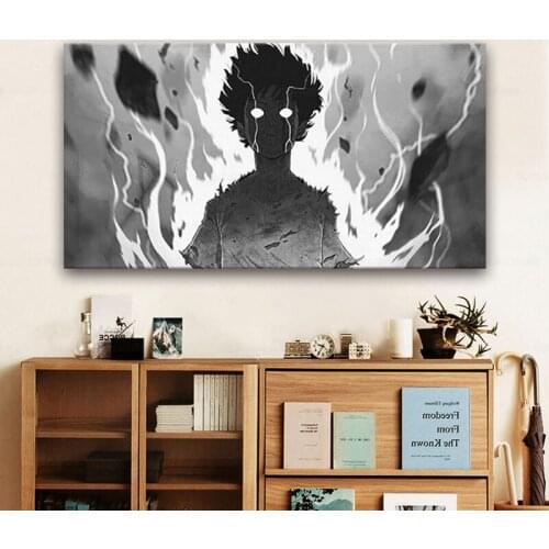 Mob Psycho 100 Shigeo Kageyama Anime Poster Animation Canvas Wall Art Decoration Prints Dorm Home Bedroom Modern Painting Gift