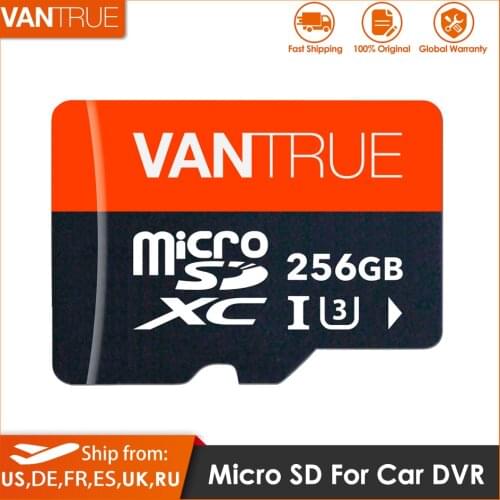 The Vantrue 128G 256G U3 V30 Class 10 4K UHD Video High Speed Transfer TF SD Card Desgin for Car Dash Cam GPS navigation