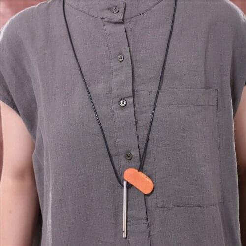 Vintage Jewelry Long Necklace for Women Choker Woman Statement Necklaces & Pendants Suspension Wholesale Rope Womens Jewellery