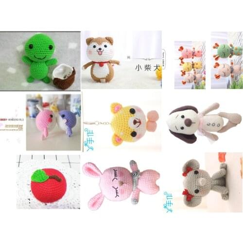 Handmade diy Knitting crocheted doll Material package wool deer unfinished Plush toy crochet with weaving tools