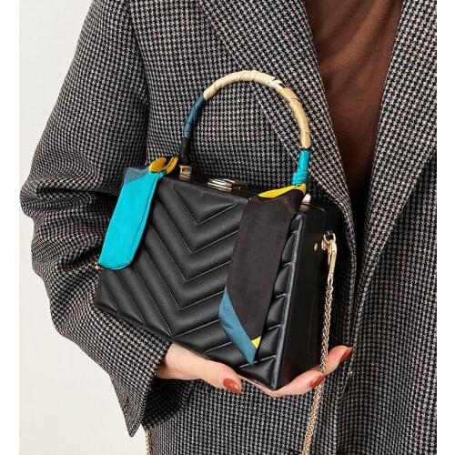 Women Small Pu Leather Handbags Ladies Purses High Quality Female Chian Crossbody Bags for Women Casual Women Shoulder Box Bag