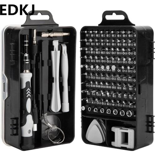1 set 115 in 1 wholesale watch mobile phone disassembly repair tool hardware hose extension rod chrome steel screwdriver set