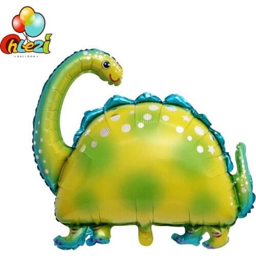 1pcs Brontosaurus Foil balloon Jurassic dinosaurs Birthday party decoration animals helium balloon Kids toys baby shower