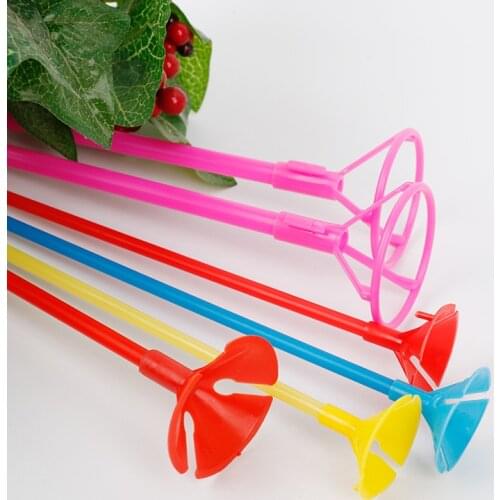 10Sets/lot 30cm/35cm Latex Balloon Stick Foil Balloon Holder PVC Rods Balloons Holder Sticks with Cup Party Decoration Accessory