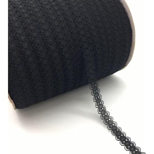 10yards/lot 5/8" (15mm)Wide Black Bilateral Handicrafts Embroidered Net Lace Trim Ribbon DIY Sewing & Skirt Accessories