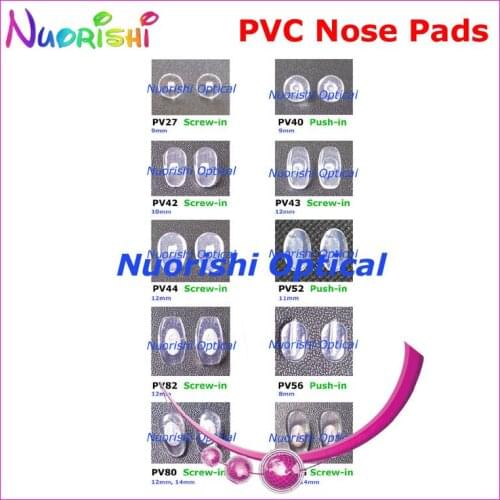 100 pcs glasses pvc nose pads eyewear eyeglasses accessories nose pads