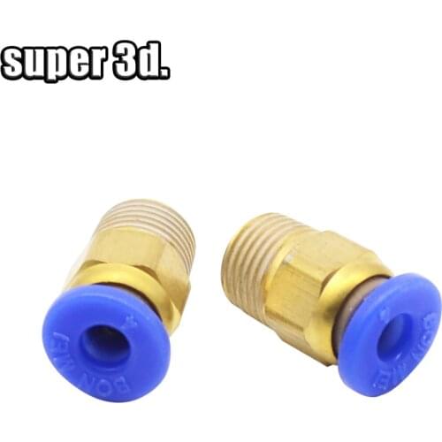 5/10pcs Remote bowden tube push fit connector joint feeding pipe ID2 OD4 bowden tube for J-Head Hotend extruder