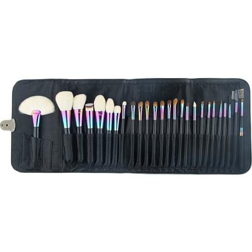 Anmor Large Makeup Brushes Set Professional Natural Hair Foundation Brush Powder Brush Eyeshadow Make Up Tools with Cosmetic Bag