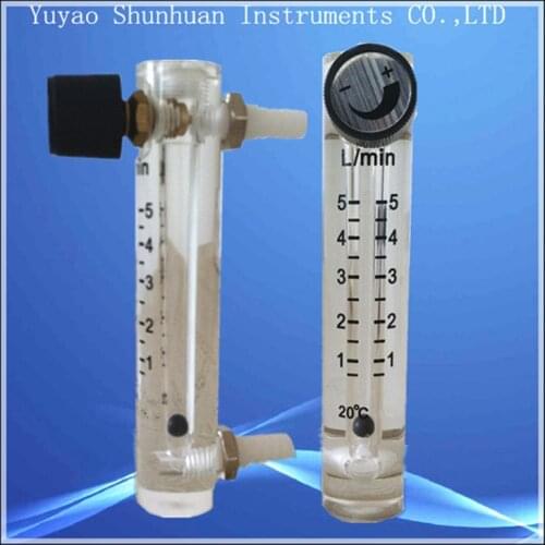 Air Oxygen gas flow meter flowmeter sensor counter caudalimetro flow indicator H=115mm LZQ-4 1-5LPM plastic with conectrator