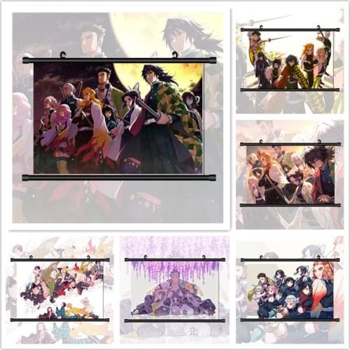 Demon Slayer Kimetsu no Yaiba Anime Manga HD Print Wall Poster Scroll