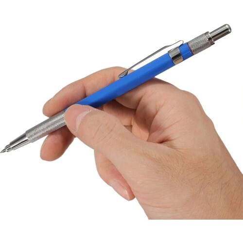 2.0mm Metal Mechanical Pencil w/Refill Kid Drawing Pencil School Stationery for Technical Drawings Illustrated Woodwork