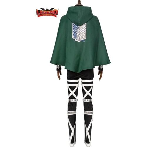 Attack on Titan 4 The Final Season Rivaille Cosplay Costume Halloween Superhero Outfit Shingeki no Kyojin Team Armour Uniform