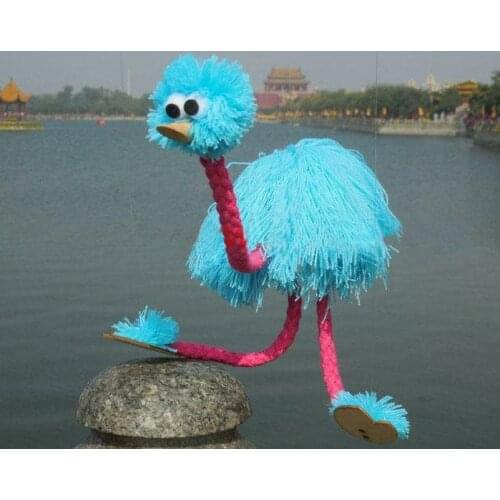 Cute Ostrich Marionette Hand Puppet Toy Soft Stuffed Child Gift