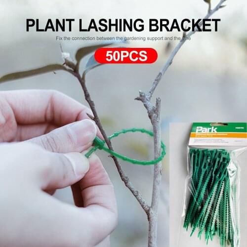 50/100Pcs Reusable Garden Cable Ties Plant Support Shrubs Fastener Tree Locking Nylon Adjustable Plastic Cable Ties Tools