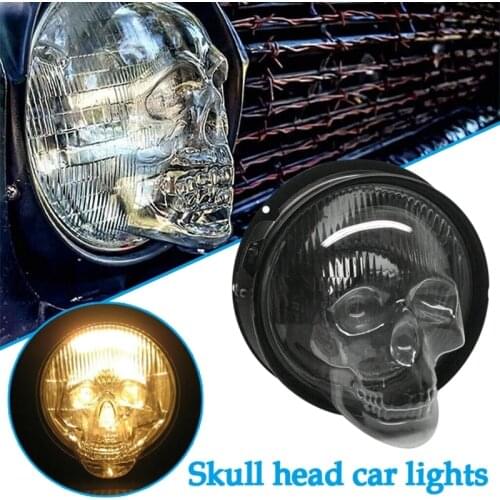 Skull Headlight Covers for Car Truck Auto Decorative Protective Head Lamp Cover Accessory Dropshipping