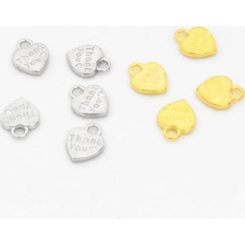 20pcs/lot 12.3x10x1.8mm Gold and Rhodium Plated Heart Charms Pendant For Making DIY Handmade Necklace and Earring Jewelry