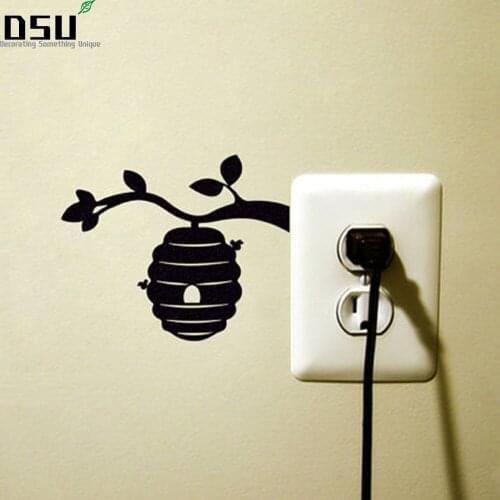 BB22 Removable Home Decoration Tree Branch Switch Sticker Creative Vinyl Wall Sticker Art Home Switch Panel Sticker Wallpaper