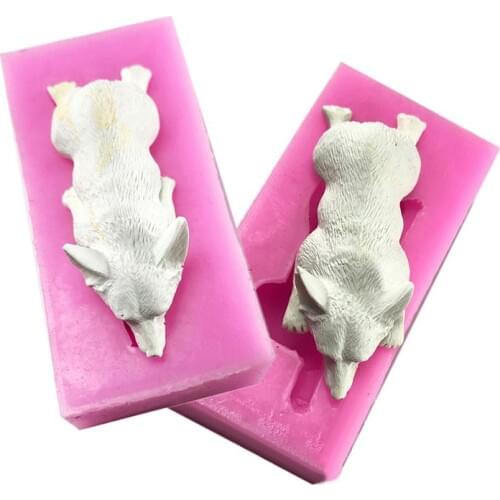 Silicone Mould Dog Shaped Plaster Aroma Mold DIY Cake silicone moulds for cake decorating #SW