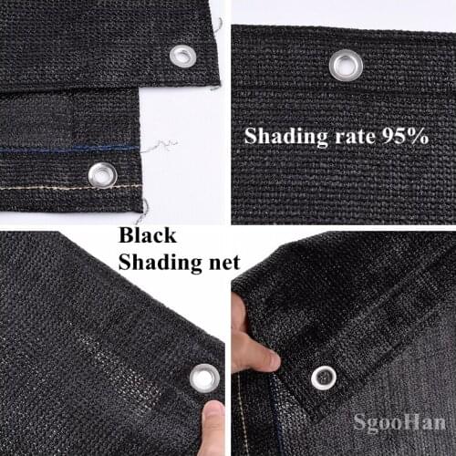 Custom size 1.3x4.75m Black Anti-UV HDPE Sun Shading Net Sunshade Net Outdoor Swimming Pool Sun Shade Net