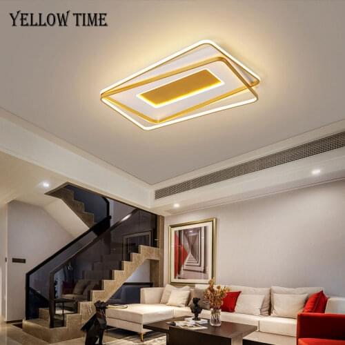 Surface Mounted Ceiling Light Modern Led Ceiling Lamp For Living room Bedroom Kitchen Dining room Gold Color Chandelier Lighting