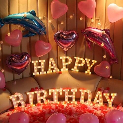 3D LED Night Lamp 26 Letter 0-9 Digital Marquee Sign Alphabet Light Wall Hanging Lamp Indoor Decor Wedding Party LED Night Light