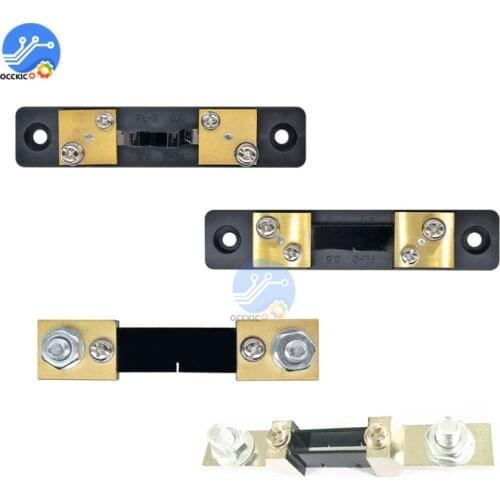 FL-2 10A 20A 30A 50A 75mV External Shunt Resistors For Digital Amp Meter Ammeter