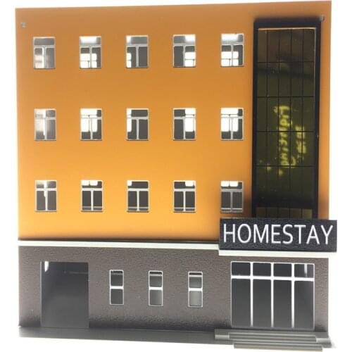 1/150 1/160 1/144 Universal Plastic Train Model Building Student Accommodation Hotel Assembling For Diorama Model