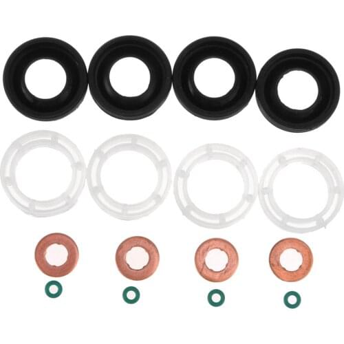 16Pcs/set 1314368 Rubber Fuel Diesel Injector Seals Protectors Kits For