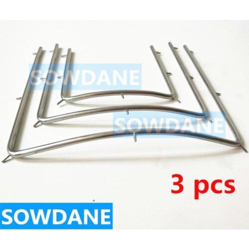 3 Pcs Dental Rubber Dam Frame Tool Stainless Steel 10CM/12 CM/7.3CM Oral Care Teeth Whitening