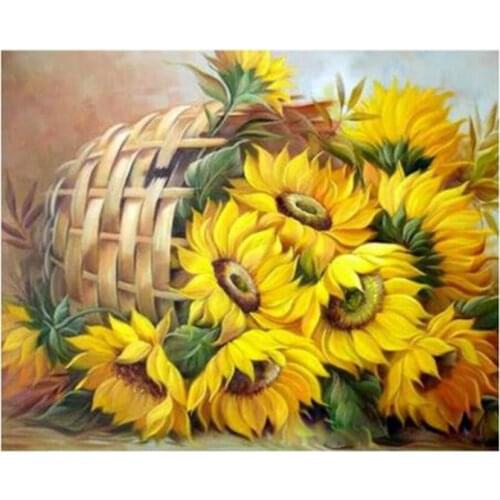Diy Acrylic Paint Diamond Painting Flower Color Oil Painting Landscape Art Cross Stitch Home Decoration Gift XN1430