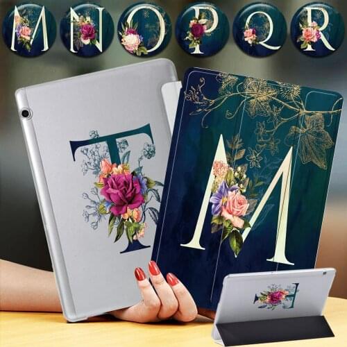For Huawei MediaPad T3 10 9.6"/MediaPad T5 10 10.1" Folding Tablet Cover Leather 3-fold Bracket Protection Shell+pen