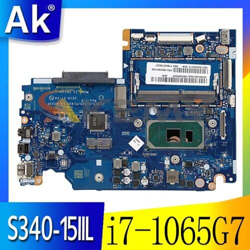 For Lenovo S340-15IIL S340-14IIL laptop motherboard FL5C5/LF535/FL435 LA-H103P with i7 1065G7 CPU 4G RAM tested 100% work