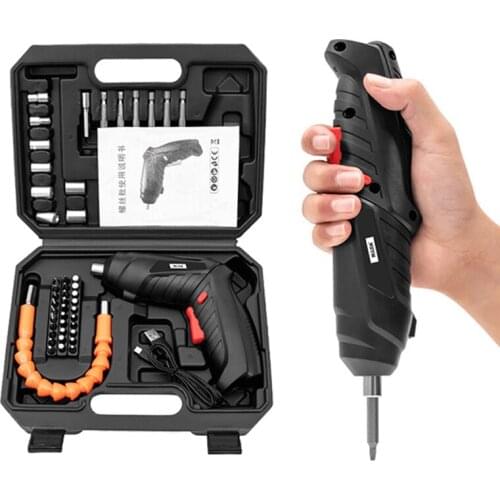 4.2V Electric Screwdriver USB Rechargeable Cordless Power Drill Screw Driver Kit Maximum Screw Diameter ABS Makings screwdriver
