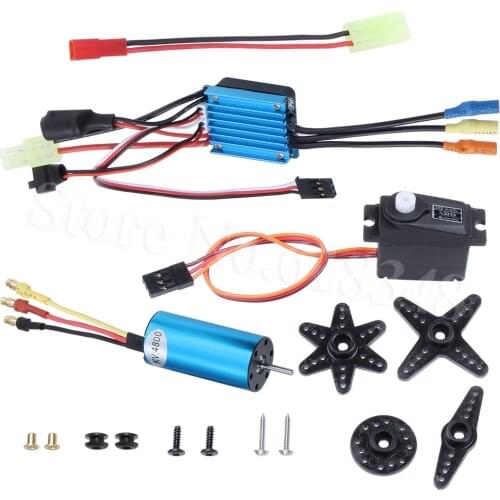 HSP 2040 Brushless Motor 4800KV & 18246 Waterproof Brushless ESC 25A For 1/16 RC Model Car Trcuk Buggy TROIAN PRO KIDKING