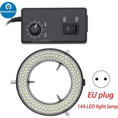 Adjustable 144 56 LED Ring Light Lamp Illuminator For Industrial Trinocular Stereo Microscope Digital Video Microscope Camera