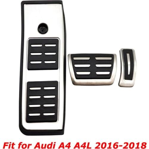 LHD Footrest Pedals Pad for New Audi A4 A4L 2016 2017 2018 Car Styling Pedal Cover for Audi A5 B9 Free Drilling Car Accessories