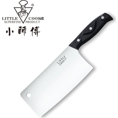 Little Cook Kitchen Chef Knife Fixed Blade Sharp Chinese meat Cleaver Vegetable cutter Meat Saws Cooking Tools Gadgets