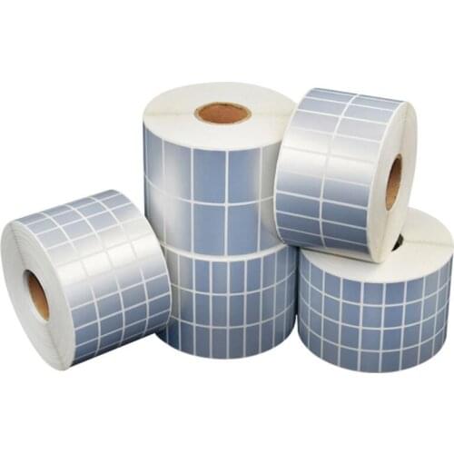 20mm Width Matte Silver Sticker 4Row PET Label Barcode Label Suitable for Thermal Transfer Printer Need Full Resin Carbon Belt