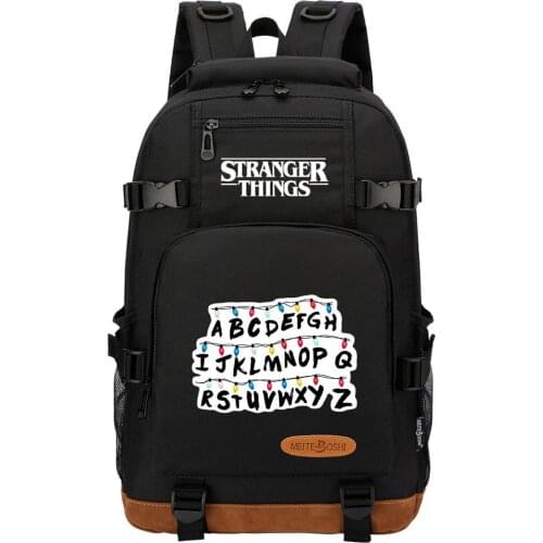 Hot Stanger Things Boys Girls Kids School Book Bags Women Bagpack Teenagers Multifunction Canvas Men Laptop Travel Backpack