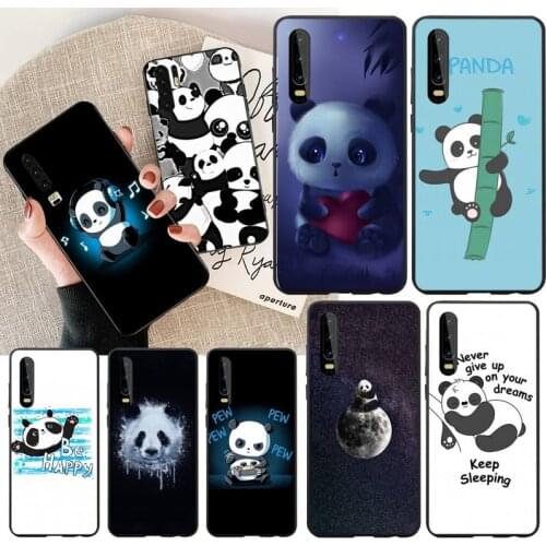 PENGHUWAN cute panda Novelty Coque Shell Phone Case for Huawei P30 P20 Mate 20 Pro Lite Smart Y9 prime 2019