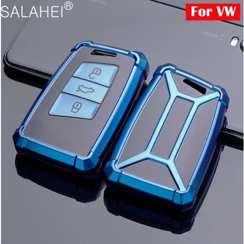 New TPU Car Key Case Cover Shell For Volkswagen VW 2016 2017 Passat B8 Skoda Superb A7 Keychain Interior Accessories Styling