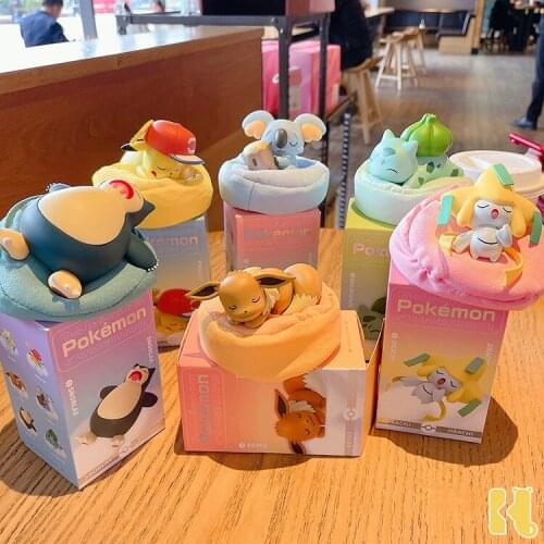 New Anime Cute Pokemon Series Action Figures Decoration Trend Toys Fashion Car Pikachu Model Soft Cute Doll Finished Goods