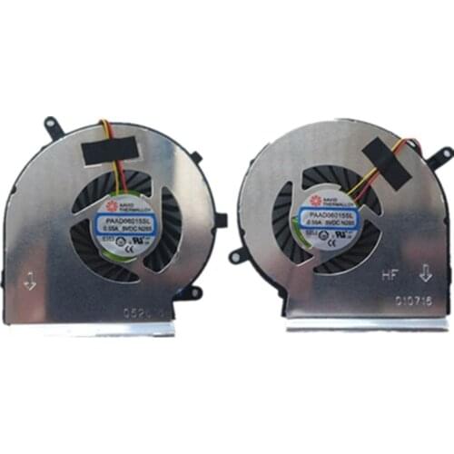 SSEA New CPU GPU fan PAAD06015SL for MSI GE72 GE62 PE60 PE70 GL62 GL72 laptop CPU GPU cooling Fan PAAD06015SL
