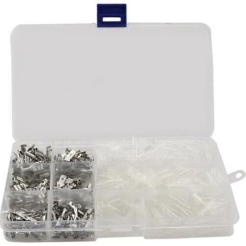 270Pcs 2.8/4.8/6.3mm Crimp Terminals Insulated Male Female Wire Connector Electrical Wire Spade Connectors Kit