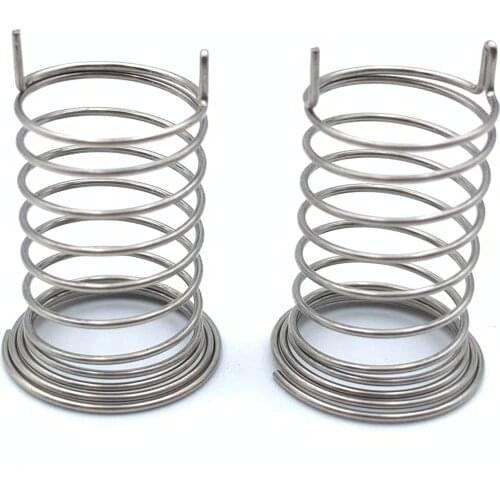 Oem nickel plated stainless steel wire small conical coil touch spring for home appliance industry