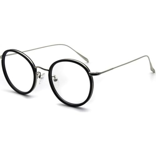 Eyeglasses Optical Glasses Eyewear Round Men Women Metal Clear Lens High Quality Frames Vintage Classic Colorful Fashion RSG014