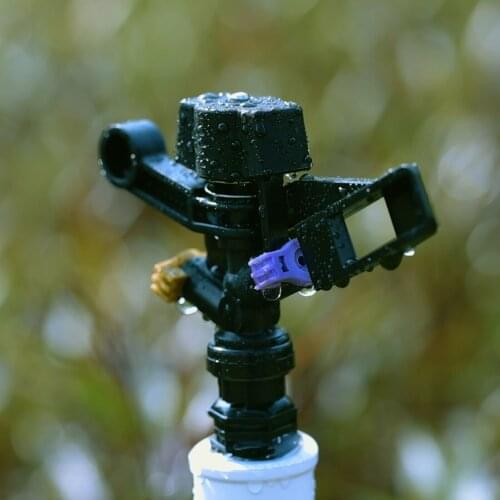 KKMOON 1/2 Inch Impact Sprinkler Automatic Irrigation Plastic Sprinkler Head with 2 Nozzles for Lawn Yard Garden Watering