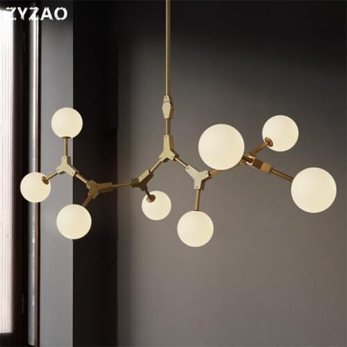 Iron Magic Pigeon Molecular Pendant Lights Nordic Dining Room Kitchen Pendant Lamp Home Decor Restaurant Bar Bedroom Hanglamps