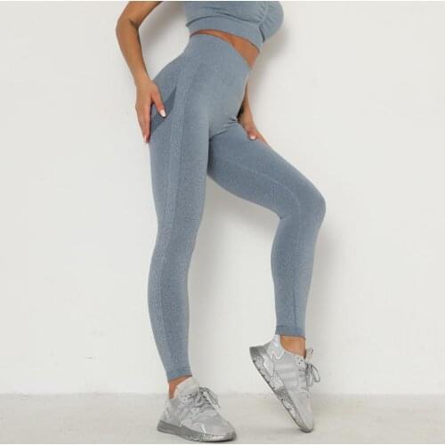 Womens High Waist Seamless Yoga Pants Hip-Lifting Fitness Trousers Running Gym Sports Tight Leggings