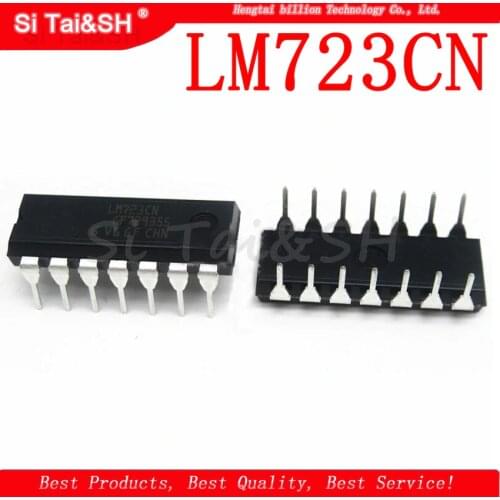 10pcs/lot LM723CN LM723 DIP Adj. Voltage Regulator IC 2-37V 150mA New Original